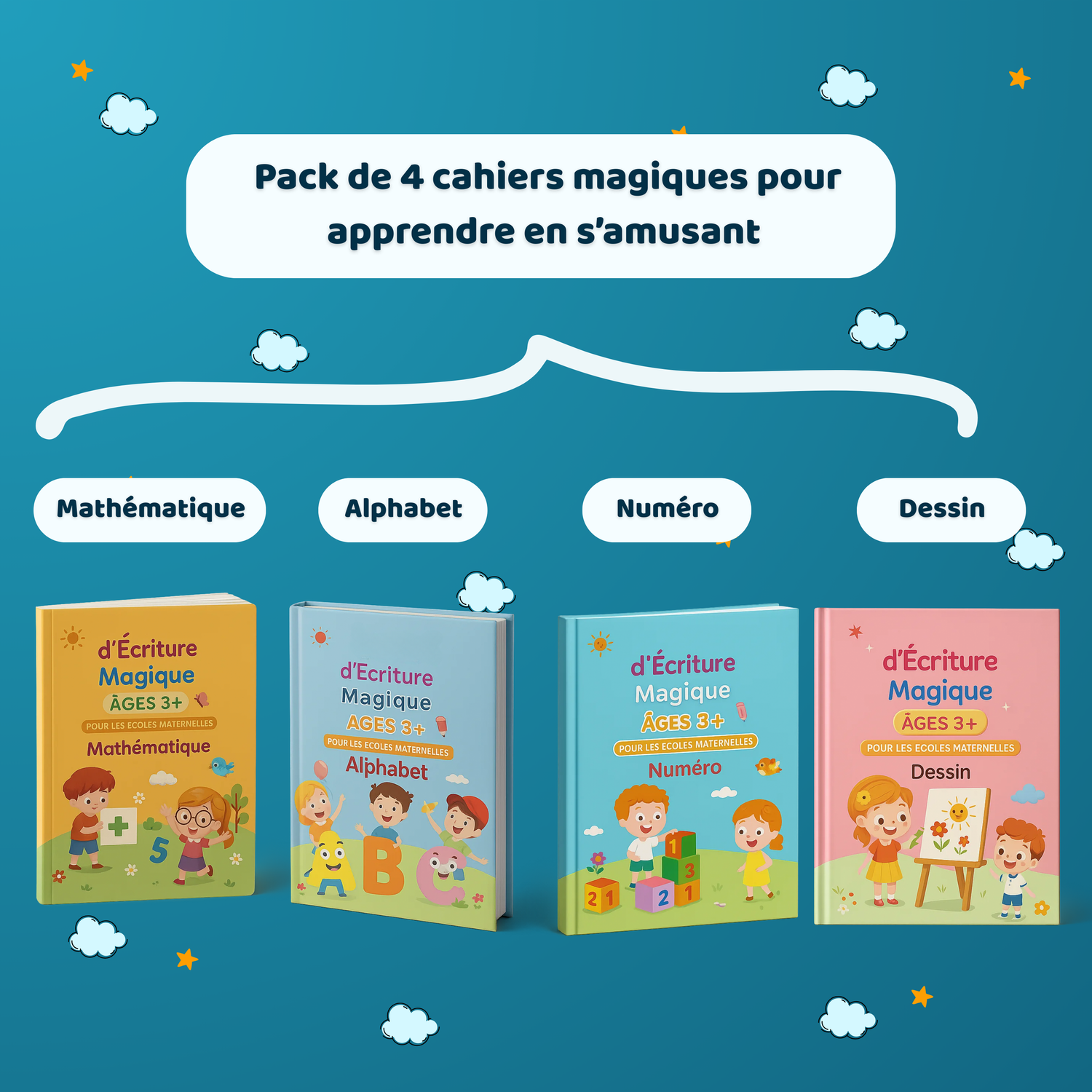 Cahier magique d'écriture